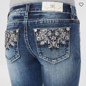 Miss me standard straight stretch cuffed Jean nwt